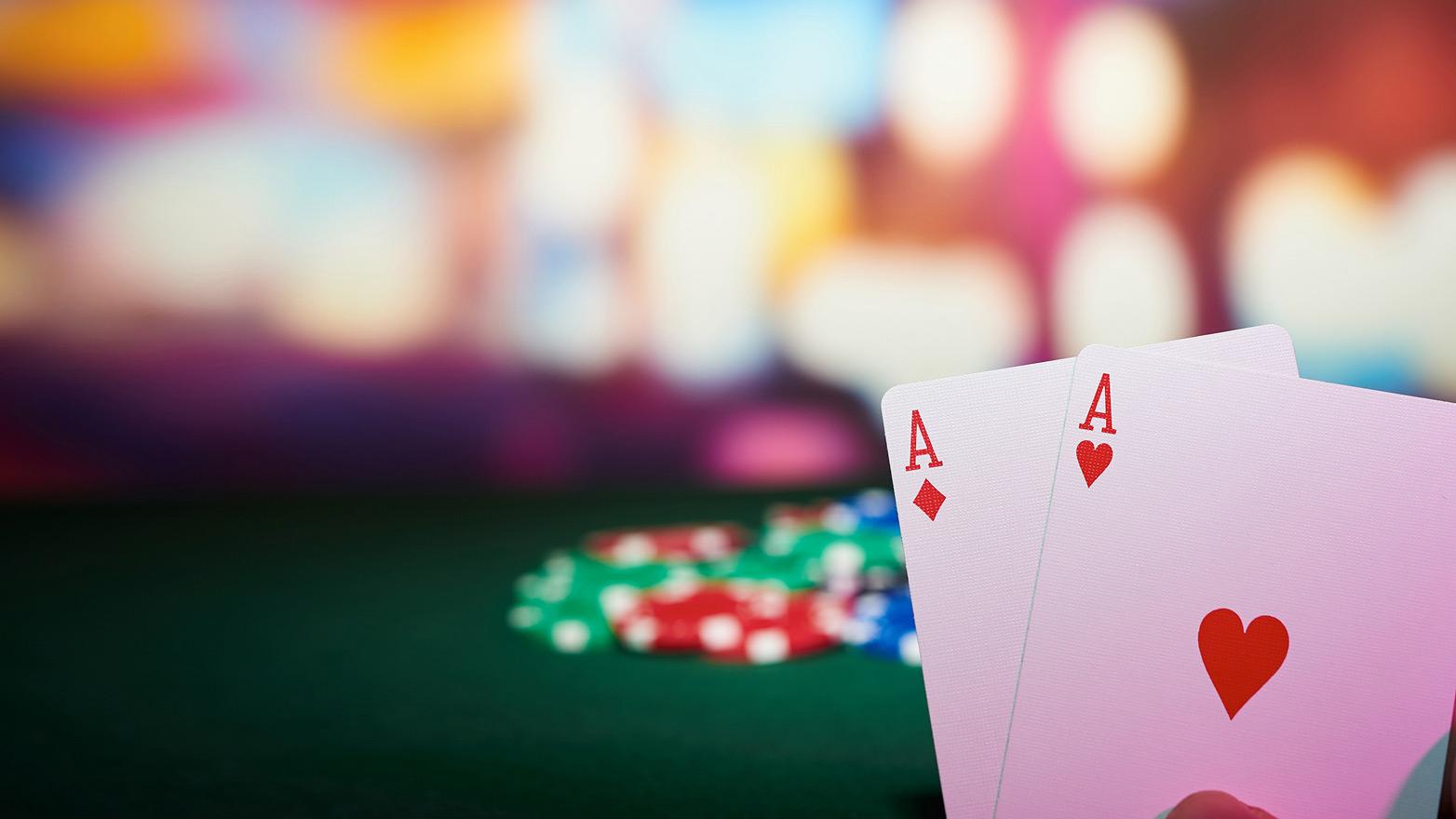 pocker table and cards